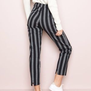 Brandy Melville Navy Striped Tilden Pants